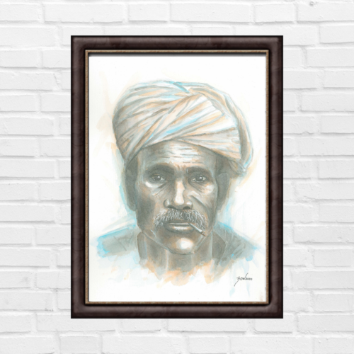 retrato hombre arabe