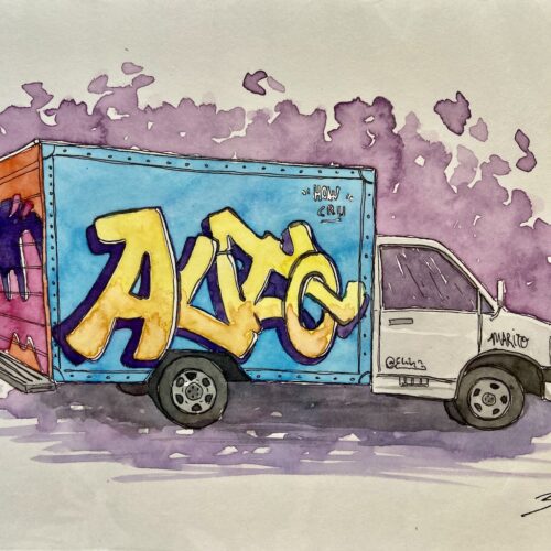 furgoneta graffiti