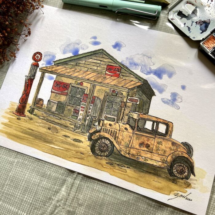 gasolinera antigua