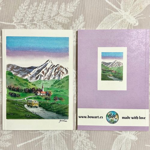 cuadernos montaña y furgoneta